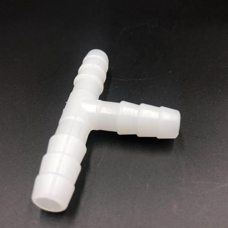 8 MM 10 MM de plástico Pagoda púas igual 3 Tee tipo conector de manguera de conexión de tubería de tubo conjunto para jardín 8 MM 10 MM de plástico Pagoda púas igual 3 Tee tipo conector de manguera de conexión de tubería de tubo conjunto para jardín