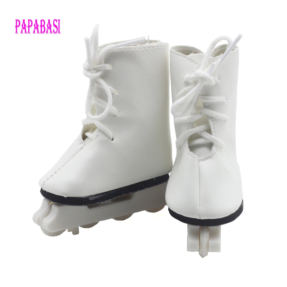 

1Pair Snow Boots Shoes for 18" 45CM Girls Dolls, fashion skating sport shoes for 18inch Baby doll accessory baby gift