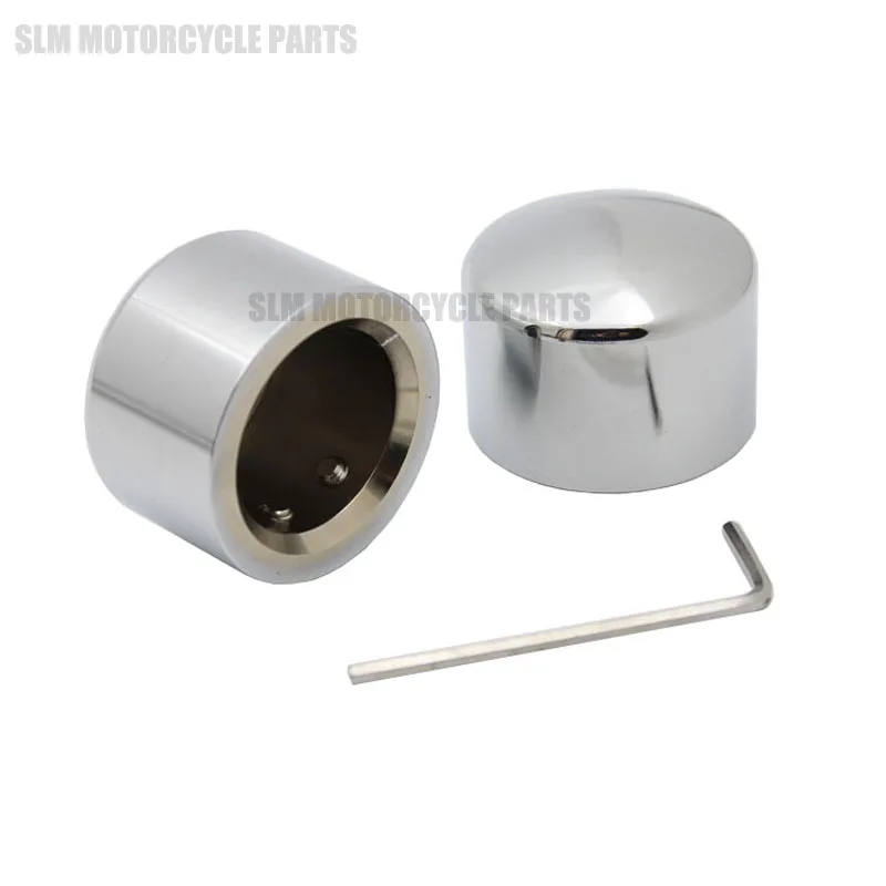 

CNC Chrome Front Axle Nut Cover Bolt For Harley Touring Softail Road King FLTR FLHT FLHRC Electra Tr Glide Sportster