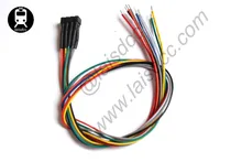 10PCS DCC NEM 652 TRAILING WIRED HARNESSES WITH DCC COLOR LaisDcc Brand
