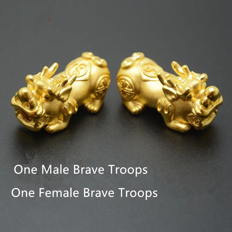 Gold Color Brave Troops Stone Beads Bangles Bracelet 6 Words Chinese Lucky Enegry God Beast Pixiu Bracelet Dropship Jewelry Gift