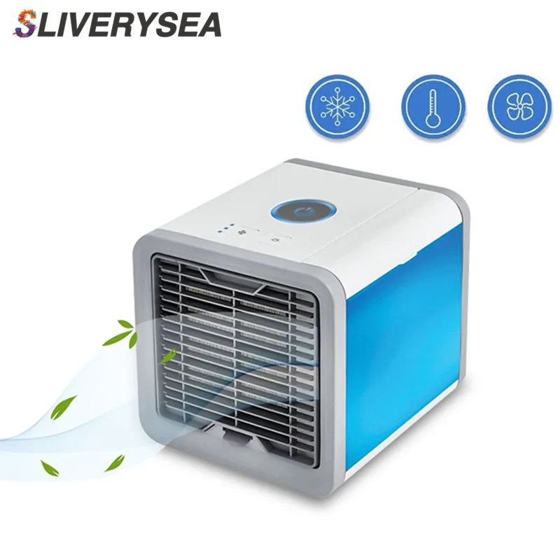 

Mini USB Portable Air Conditioner Adjusting Humidifier Purifier 7 Color Light Car Air Conditioning Cooler Fan for Home Office
