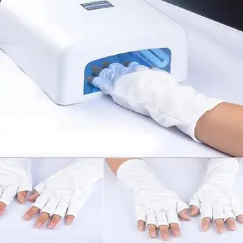 

Wonan Sexy Nail Art Uv Gel Protection Polish Tips Lamp Anti-Ultraviolet Open-Toed Gloves