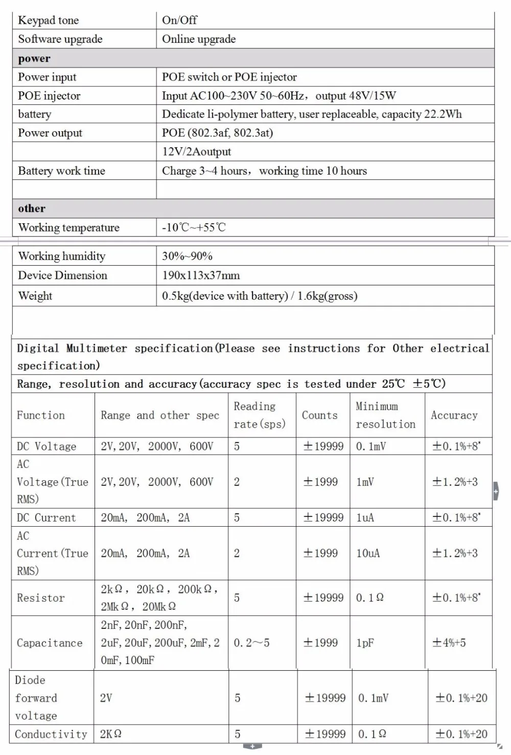 Новые 5 в 1 H.265/H.264 CCTV тестер монитора DT-T72/T73 IP Камера тестер Поддержка аналоговый CVI TVI/AHD/ONVIF/цифровой мультиметр