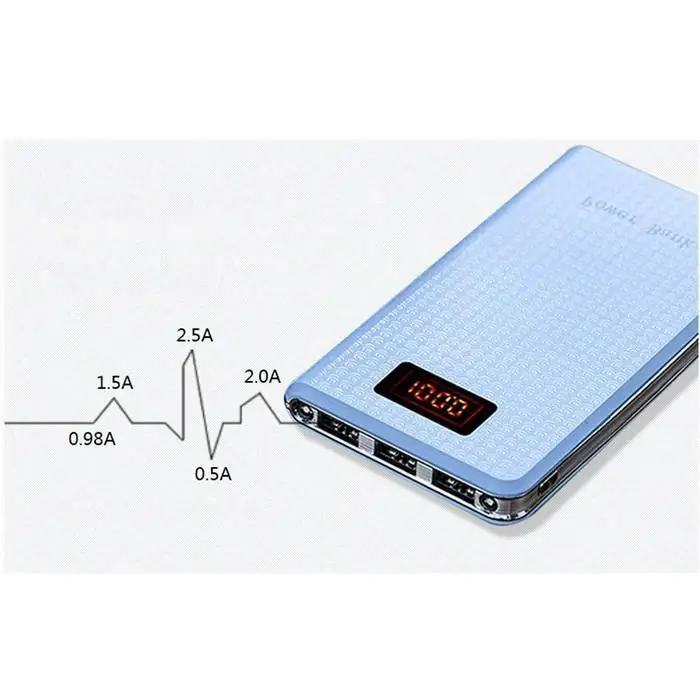 Чехол для аккумулятора 8000 mAh зарядное устройство 5 V 1A/2A/2.5A с светодиодный фонарик Портативный внешний аккумулятор банк для общего телефона