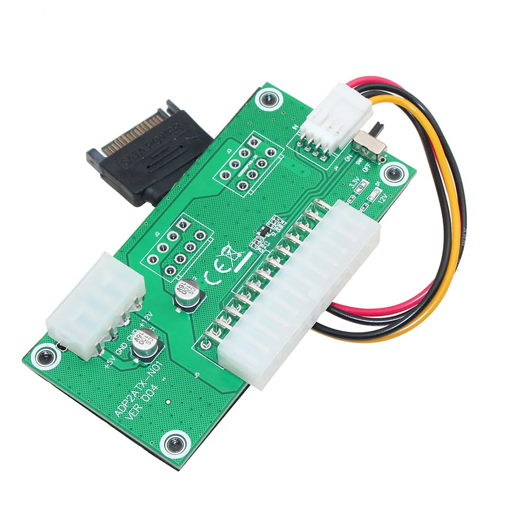 Адаптер питания ATX 24PIN на 4PIN Molex адаптер для стартера VER004 Dual PSU переходная карта
