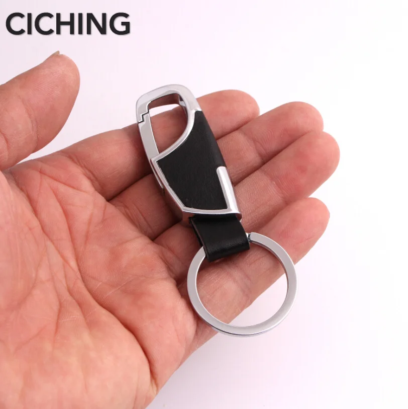 

Simple fashion leather metal car keychain for mercedes renault toyota golf 4 seat leon mazda 3 opel passat b5