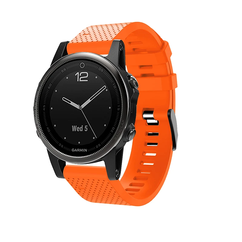 26 22 20 мм ремешок для garmin fenix 5 5X 5S Plus 3 3HR часы Quick fit Силиконовый Easyfit наручные часы ремешок для garmin fenix 5x5 5S