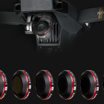 

6Pcs Red Circle High Definition Waterproof Multilayer Coating Filter for DJI Mavic Pro - ND4 ND8 ND16 ND32 UV CPL Filter