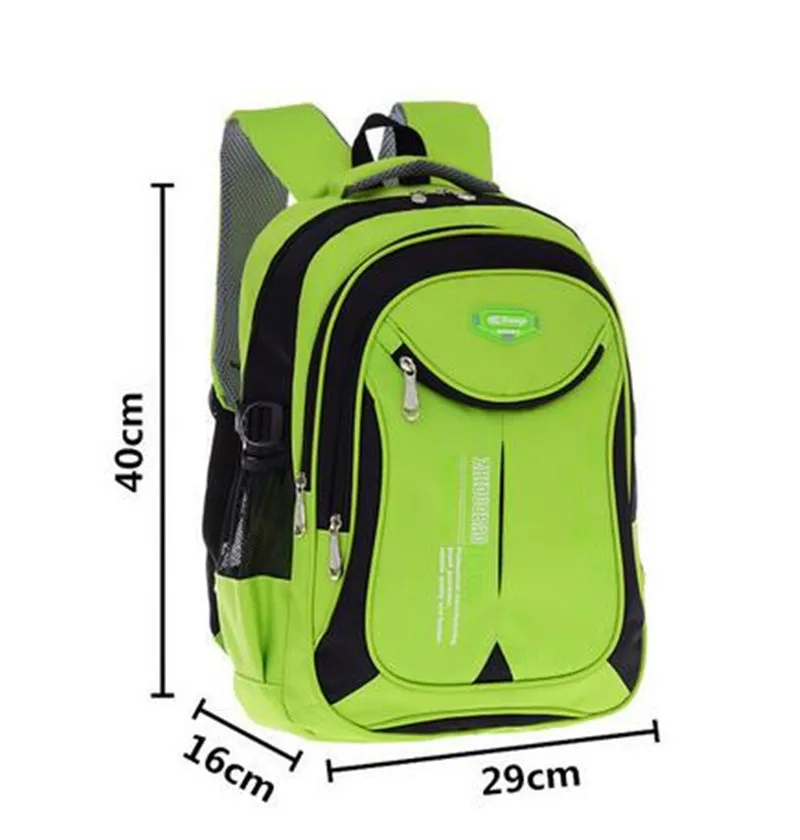 Высококачественные детские школьные сумки для девочек и мальчиков; рюкзаки для начальной школы; классические школьные сумки для подростков; детские сумки; Mochila Infantil - Цвет: green S