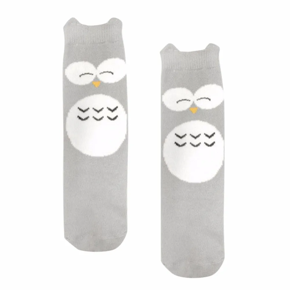 Для девочек и мальчиков животного школьные хлопковые противоскользящие носки до колена Детские носки Лидер продаж Y13