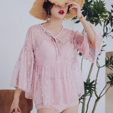 Танкини бикини для плаванья, костюм для женщин, костюм для серфинга, два предмета, высокая талия, живот, сексуальный, пуш-ап, Раздельный шаль, однотонный