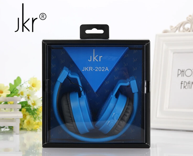 2017 Hot Sale JKR-202a Foldable Wireless Bluetooth Headphone Stereo Music bass Headset With Mic MP3 FM Radio Earphone For iOS An