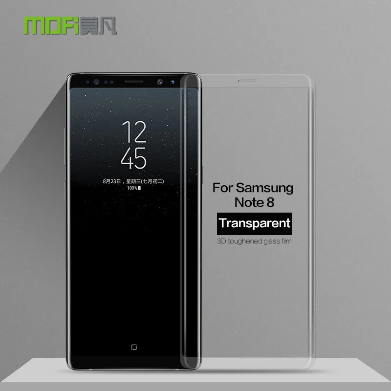 Для samsung Galaxy Note 8 стекло закаленное MOFI 3D изогнутое полное покрытие защитная пленка Note8 протектор экрана стекло - Цвет: All Clear