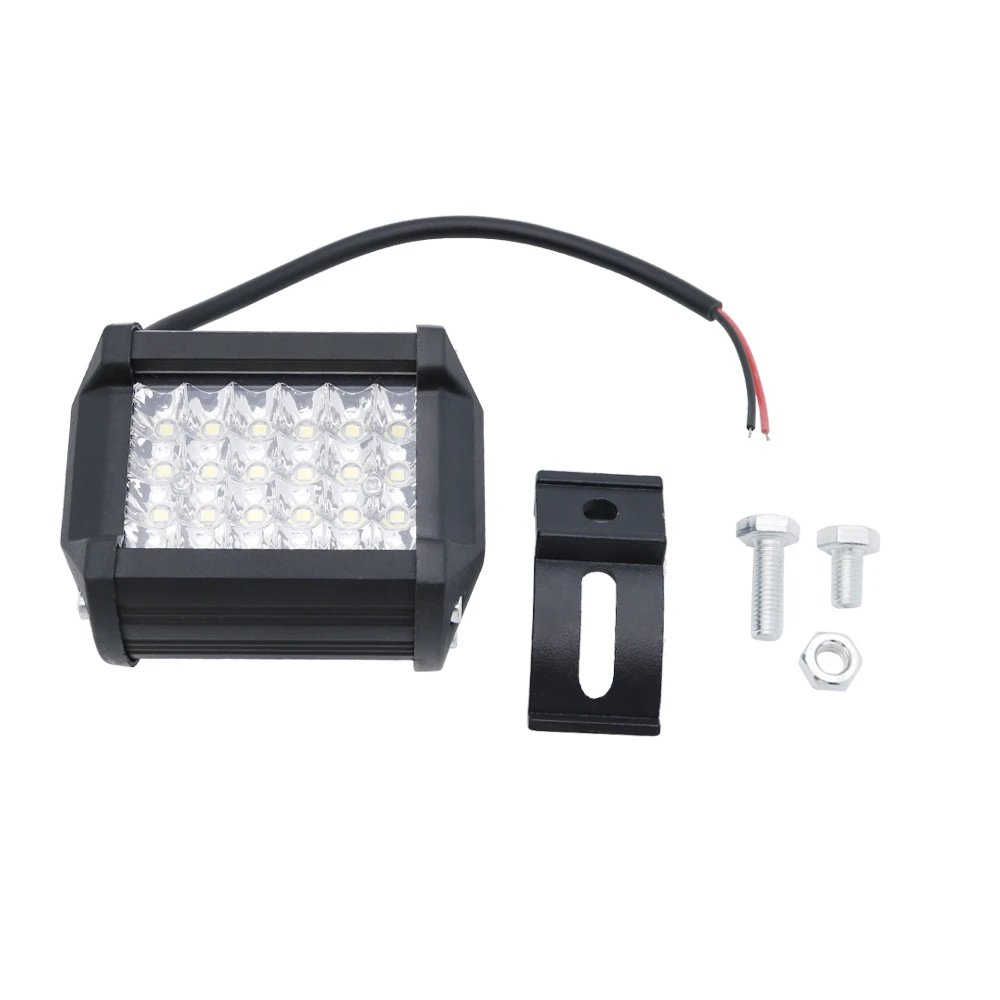 2PCS 4 Inch Waterproof LED Light Bar LED Work Light for Driving Offroad Boat Car Tractor Truck 4x4 SUV ATV 12V 24V Rated 72W (1 (13)