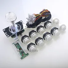 Arcade Control Panel LED Illuminated Bundle Kit LED Joysticks, 10 x LED Push Buttons USB Encoder & Raspberry PI Retropie Project