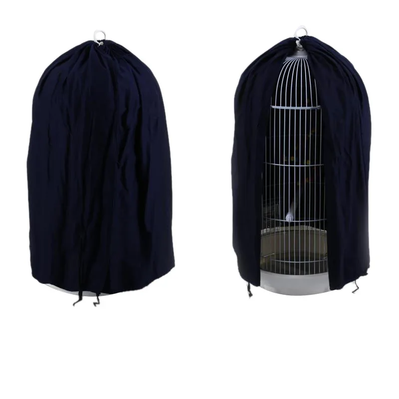 Classic Round Dome Top Bird Cage Cover Shield Birdcage Light Covers Skirt Accessories Screen for Parakeets Love Birds Budgies