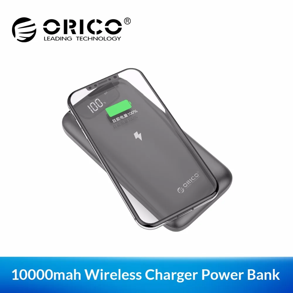 

ORICO 10000mAh Power Bank Wireless Powerbank 10W Portable Charger For Mobile Phone Portable Charging