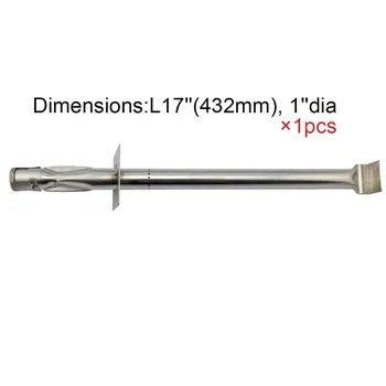 

13001 BBQ Parts Gas Grill Replacement 17 Inch Stainless Steel Burner For Vermont Castings VC30, VC3505, VC500, VCS3000