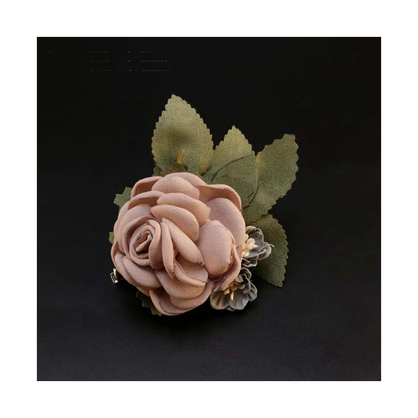 Aesthetic romantic flower brooches corsage cloth pin uniform outerwear