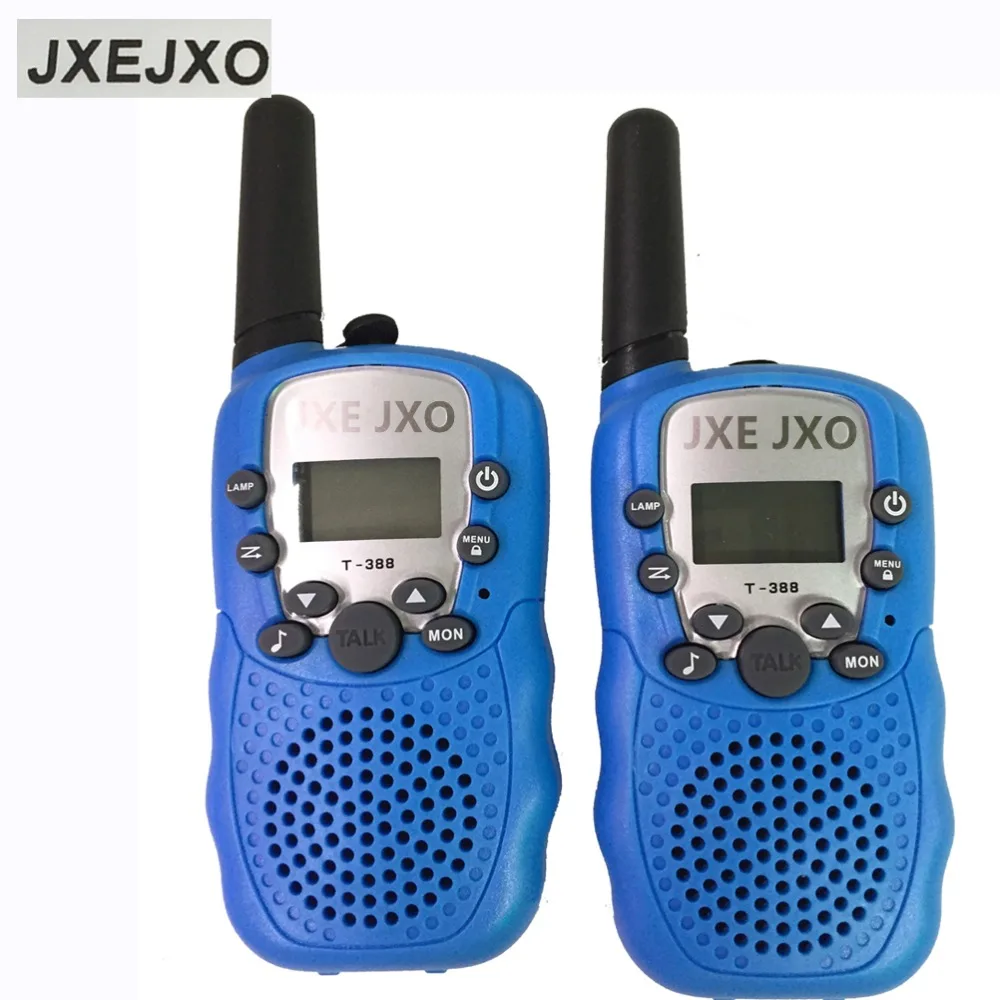 bilder für JXEJXO 2 Stücke T-388 0,5 Watt 1,0 zoll LCD 5 KM Walkie Talkie, Baby Blue bilder für JXEJXO 2 Stücke T-388 0,5 Watt 1,0 zoll LCD 5 KM Walkie Talkie, Baby Blue