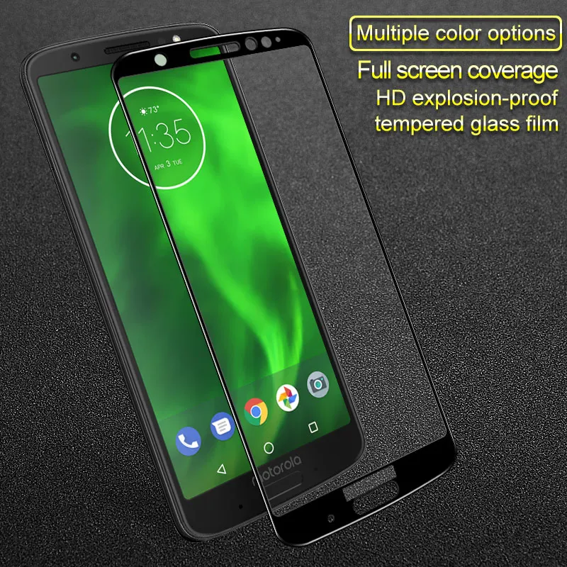 IMAK Tempered Glass 9H Premium Full Cover For Motorola Moto G6 plus