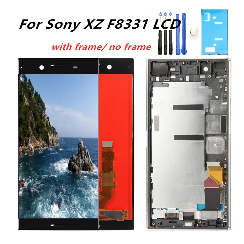

For Sony Xperia XZ LCD Display With Touch Screen With Frame Assembly Replacement For Sony Xperia XZ LCD F8331 F8332 5.2" LCD