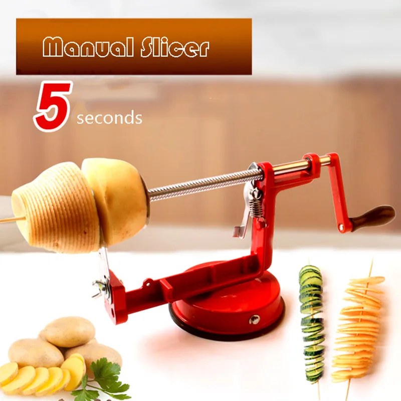 Potatoes Machine Stainless Steel Potato Slicer Potato Tower Machine