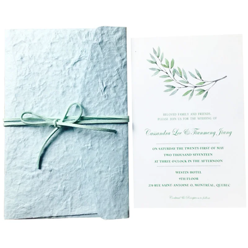  Rustic Wedding Invitations Cards Customized Invitaion Cards -- Set of 30 pcs - 32844662968