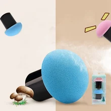 1pcCute Mushroom Head Makeup Sponge Cosmetics Tool Wet And Dry Puff Size Large With Tamping Box Packaging