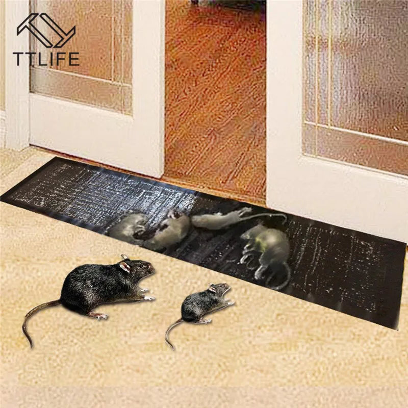 TTLIFE 1.2M Big Size Mice Mouse Traps Board Super Sticky Rat Snake Bug Safe Sticky Rat Glue Trap Mice Glue Non-toxic Pest Reject