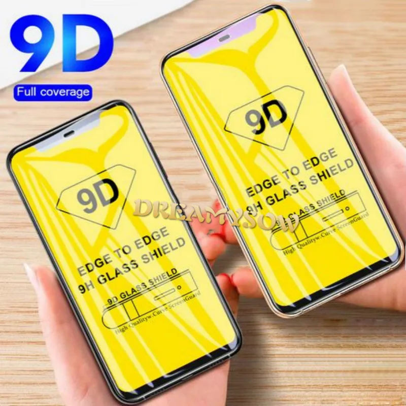 9D полное покрытие закаленное стекло для Xiaomi Mi 9 8 A3 Lite Pocophone F1 X3 A1 A2 5X 6X Play Screen Protector