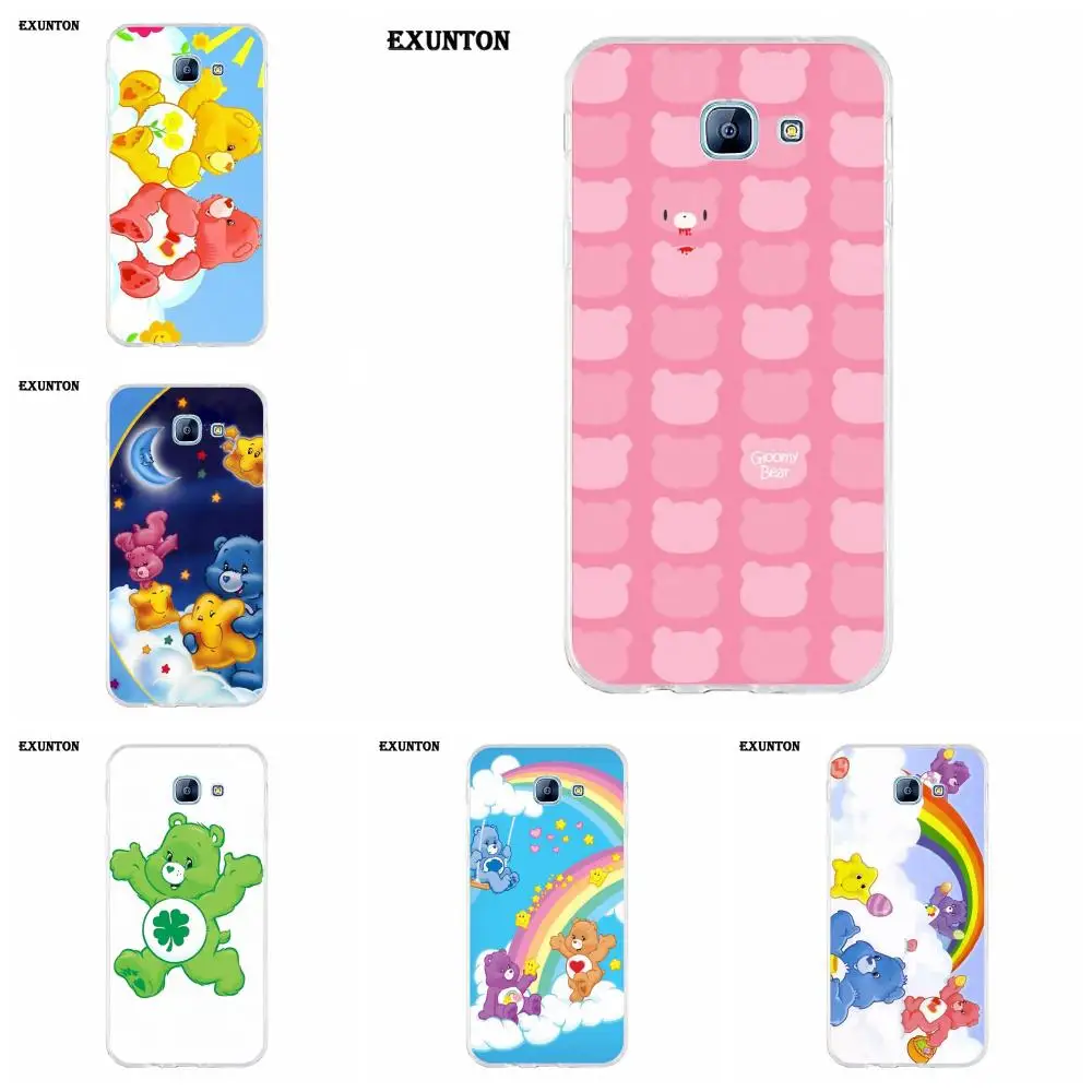 

Soft Protective Case For Galaxy A3 A5 A7 A8 A9 A9S On5 On7 Plus Pro Star 2015 2016 2017 2018 Lovely Rainbow Care Bears
