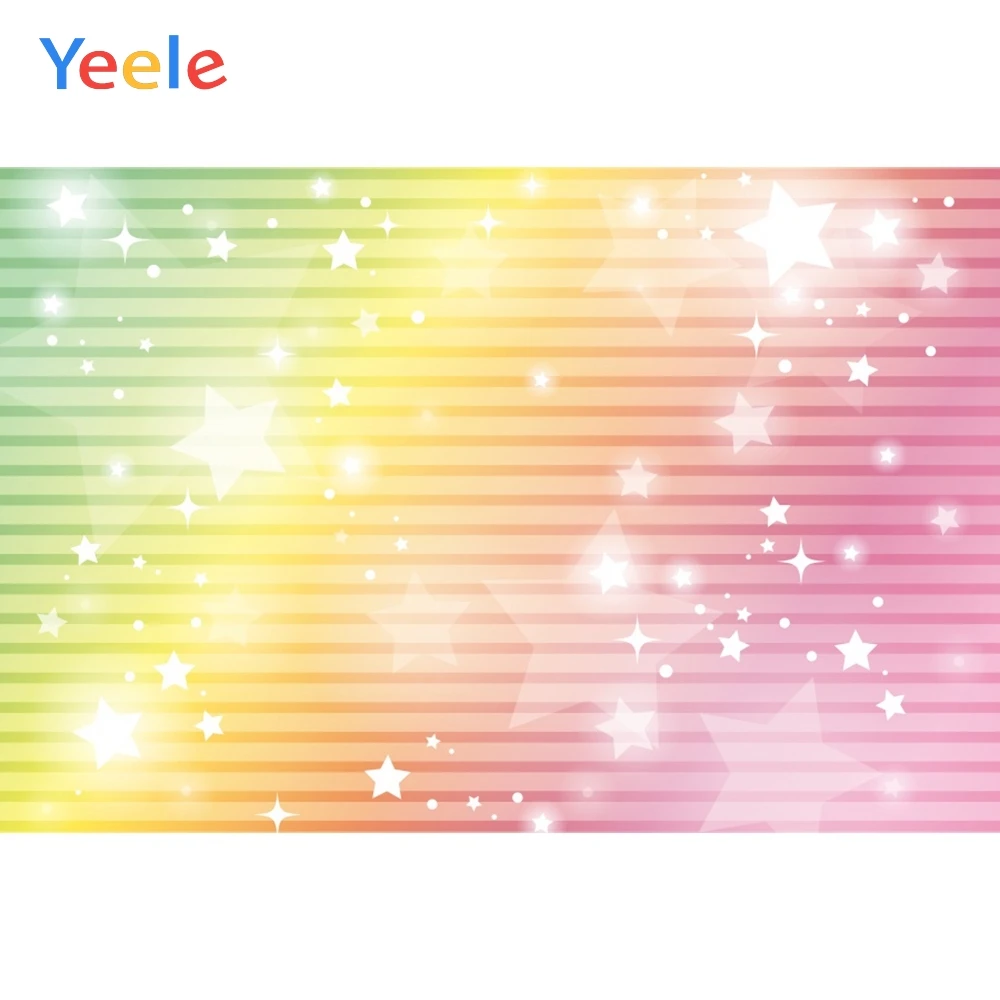 

Yeele Stripe Shining Star Colour Scene Gradient Photography Children Background Photographic Child Backdrop Stage Photo Studio
