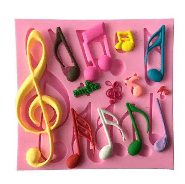 

New DIY notes nontoxic liquid food-grade silicone mold fondant cake mold baking tool cake decoration mold