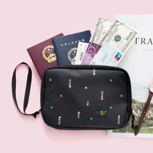 Мульти-функциональный двухслойный барсетка большой емкости для мужчин и женщин для выезда за границу, сертификат хранения сумка для карт