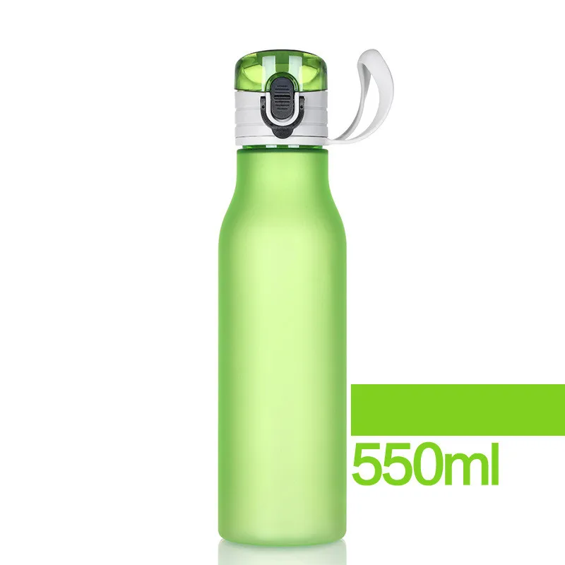 Universal frosted cup wholesale plastic cup sports water bottle cylindrical solid color black Travel Cup Carry Loop Apr10 (7)