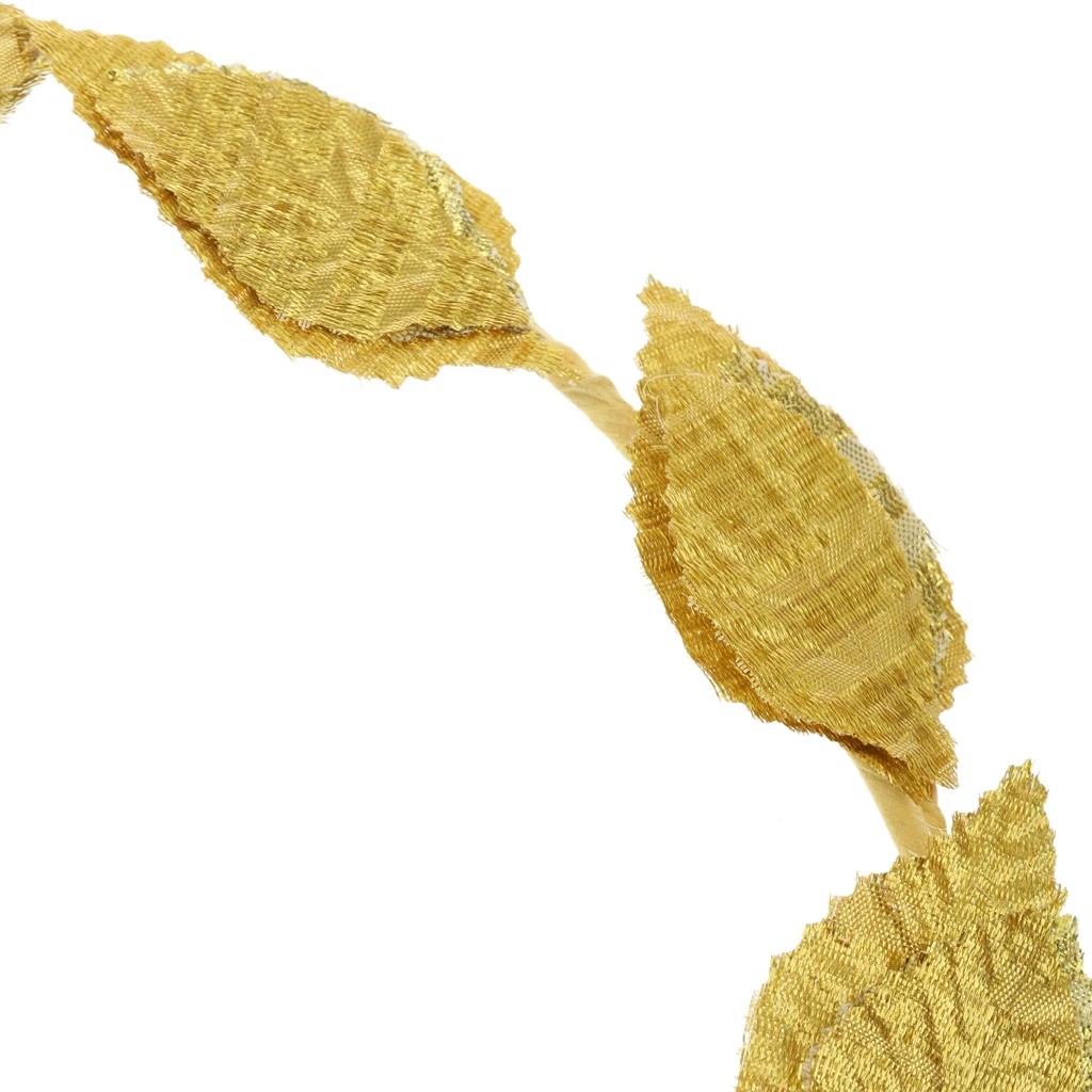 Roman Greek Goddess Gold Leaves Laurel Wreath Headpiece Toga Fancy Dress Costume