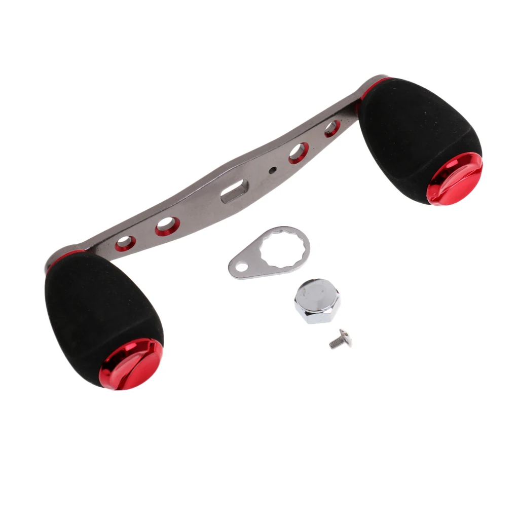 Nonslip Grip EVA Knob Fishing Reel Handle for Baitcasting Aluminum Alloy Reel Crank Accessory Bait Casting Handle Screws