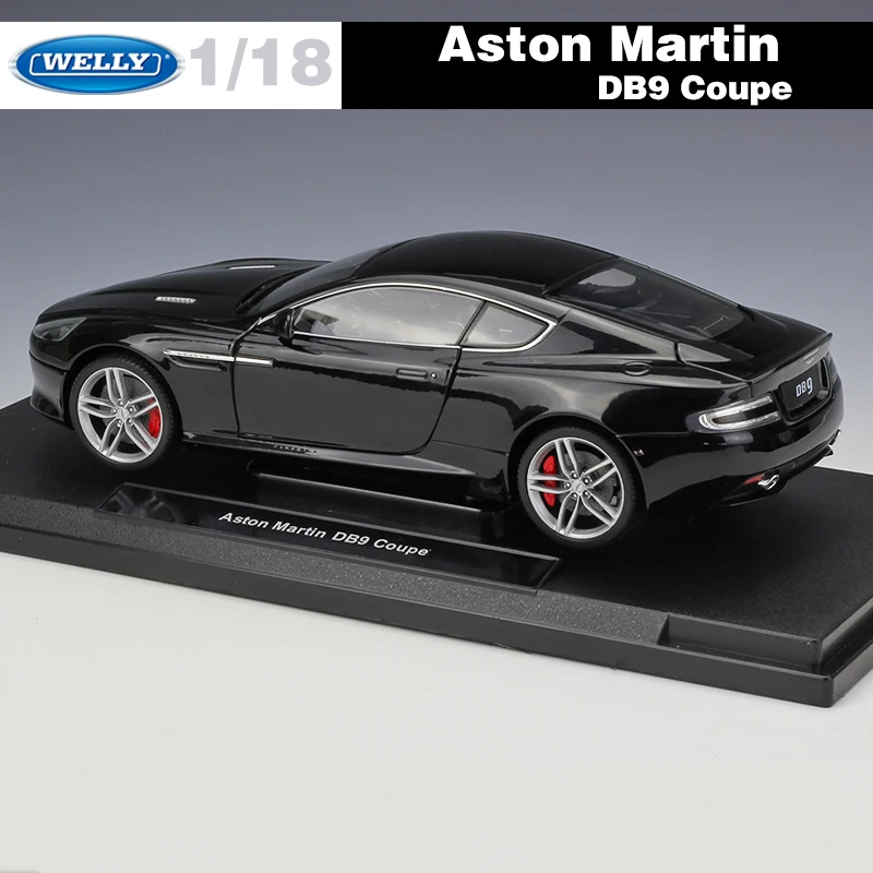 Goede Welly 118 Schaal Voor Aston Martin DB9 Coupe Diecast Model Sport Racewagen Speelgoed Voertuigen Kinderen Speelgoed Geschenken Met Originele doos