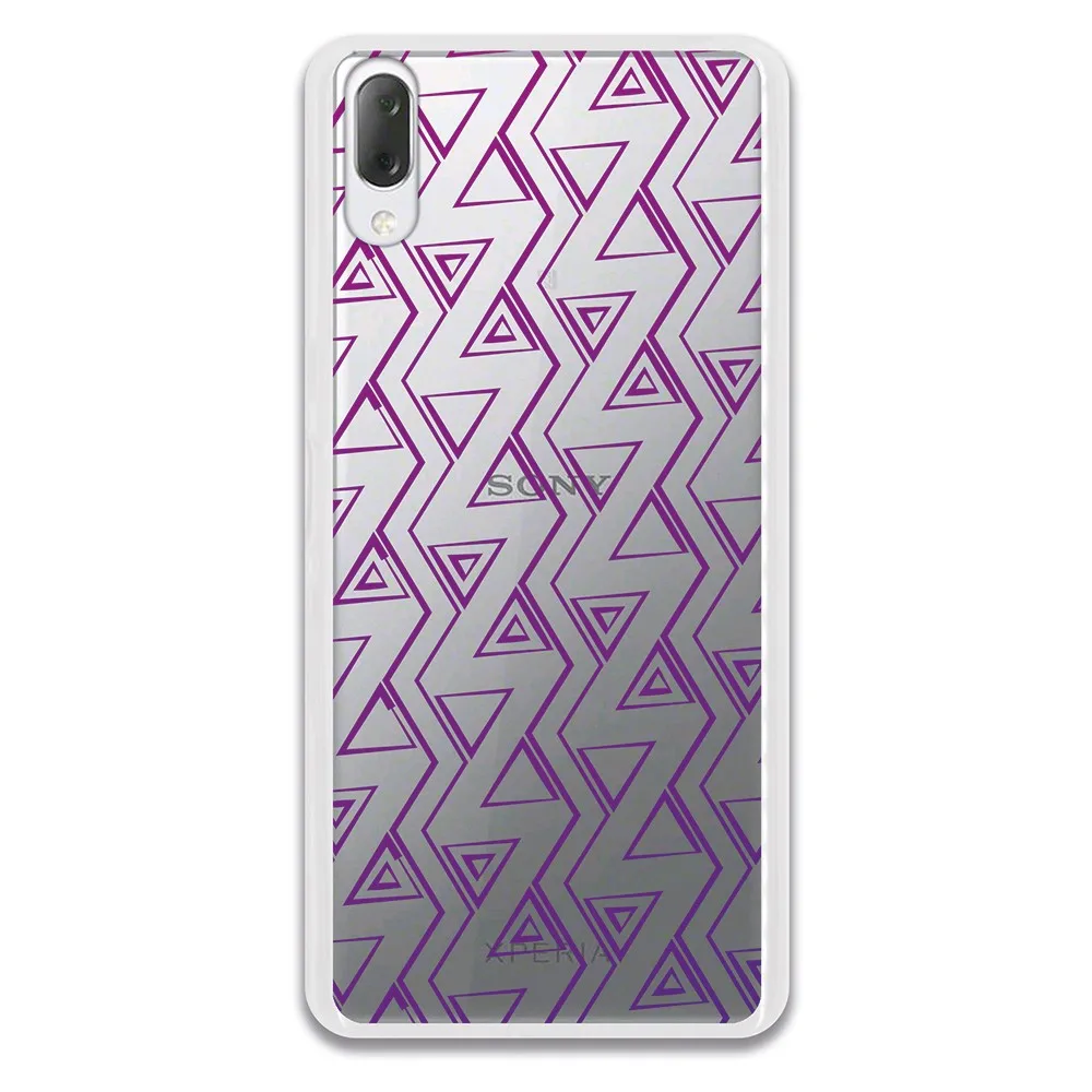 Чехол-подставка костюм для рисования Triangulos Purples WP016 sony Xperia L3 | Мобильные телефоны и