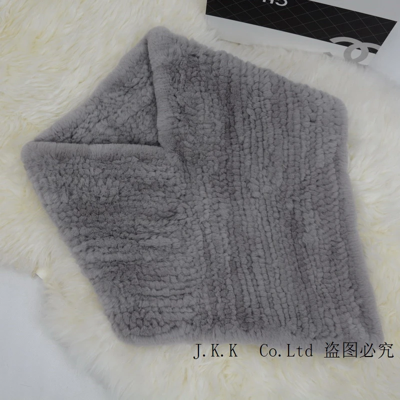 

Jancoco Max 2019 Thick Knitted Real Rex Rabbit Fur Poncho Women Winter Fur Shawl Lady Wholesale / Retail S1606