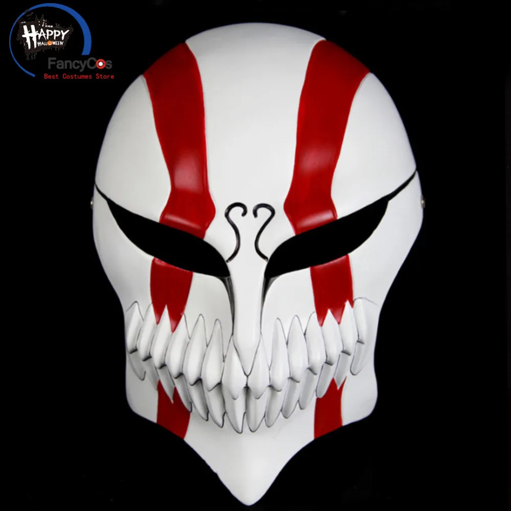 

Bleach Mask Kurosaki ichigo Mask Cosplay Helmet Halloween Resin Mask Props Gifts Party High Quality Costume Accessory