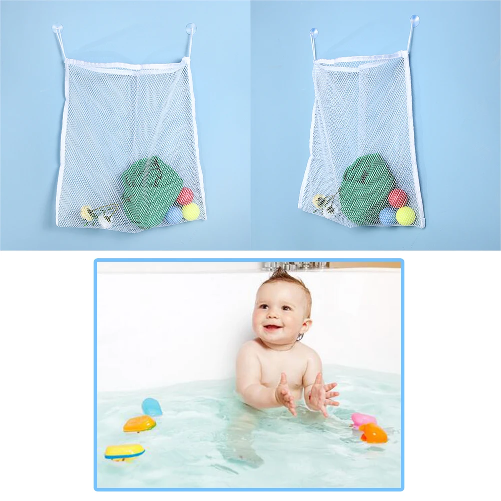 الأبيض الاطفال الحمام منظم حقيبة تخزين حقيبة الطفل لعبة حمام دش حمام مجداف الحمام شنق أكياس