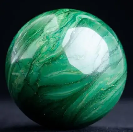 

Large Natural African Green Jade Crystal Polished Sphere Healing Ball