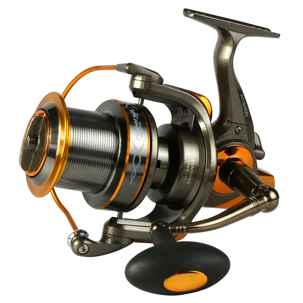 

Metal spool AT8000/9000 series Large Spool 35KG Max Drag seawater Spinning Fishing Reel trolling Fishing reel Distank Wheel