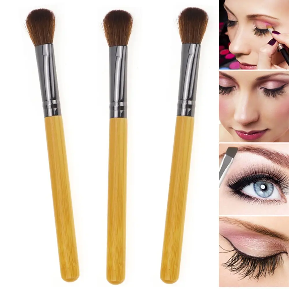 

1Pc Wood color Brush Synthetic Face Contour Blush Foundation Powder Makeup Brushes Professional Cosmetics Beauty