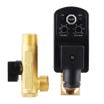 

1/2" Electronic Drainage Valve 220V Switch Air Compressor Solenoid Valve Fixed Often Closed Automatic Drainage Device