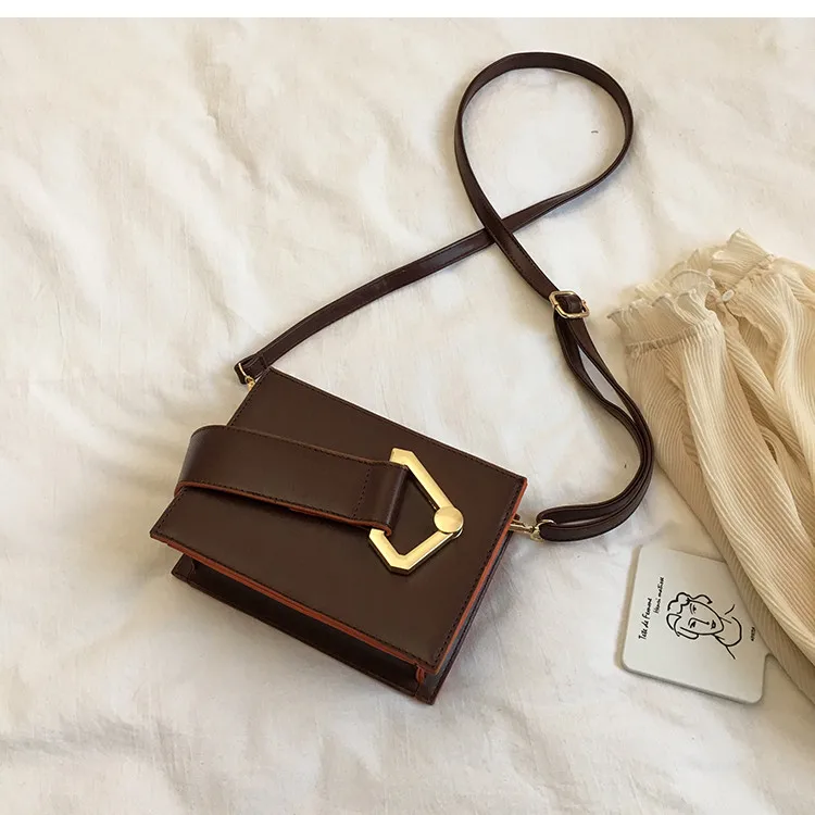 TOYOOSKY новые модные женские сумки Корейская версия панельная сумка через плечо высокое качество Портативная сумка почтальон браслет - Цвет: WineRed