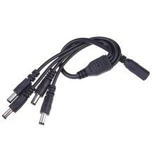 CCTV Камера Безопасности 2,1 мм от 1 до 4 порта разветвитель питания кабель косички 12 В DC lb HR